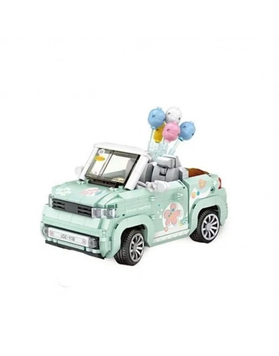 LZ-1132  BALON ARABASI YEŞİL 779 PARÇA BLOCK OYUNCAK