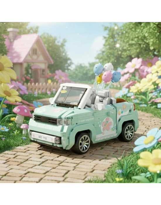 LZ-1132  BALON ARABASI YEŞİL 779 PARÇA BLOCK OYUNCAK