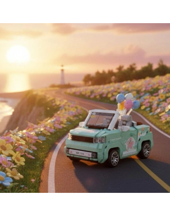 LZ-1132  BALON ARABASI YEŞİL 779 PARÇA BLOCK OYUNCAK