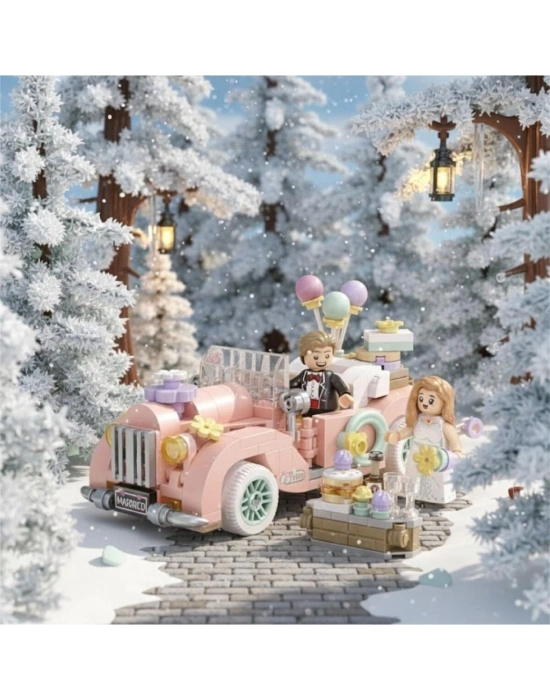 ® LZ-4210 LOZ ESKİ MODEL DÜĞÜN ARABASI 290 PARÇA BLOCK OYUNCAK