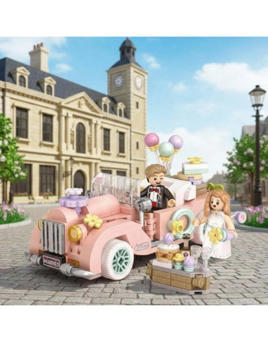 ® LZ-4210 LOZ ESKİ MODEL DÜĞÜN ARABASI 290 PARÇA BLOCK OYUNCAK