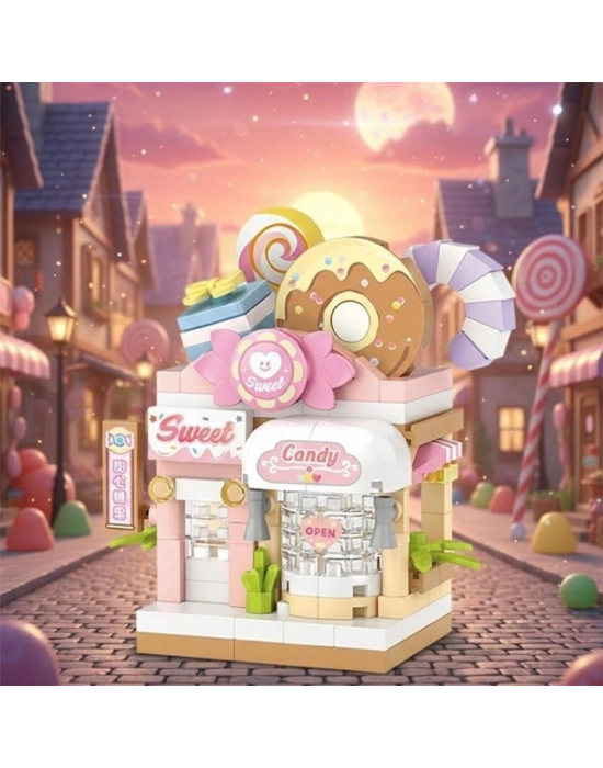 LZ-8604  ŞEKER DÜKKANI 150 PARÇA BLOCK OYUNCAK MİNİ POŞET