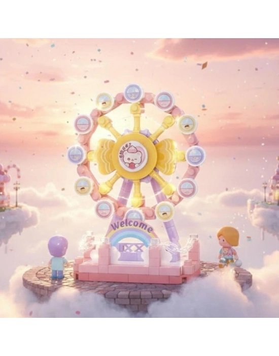 LZ-8631 DÖNME DOLAP 140 PARÇA BLOCK OYUNCAK MİNİ POŞET