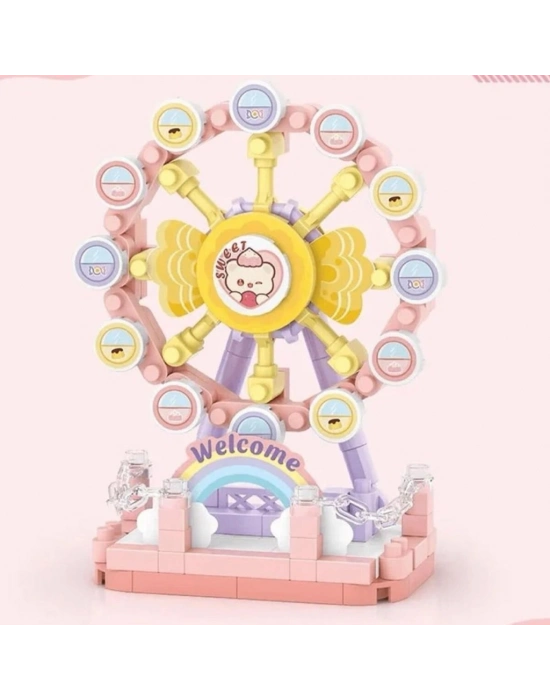 LZ-8631 DÖNME DOLAP 140 PARÇA BLOCK OYUNCAK MİNİ POŞET