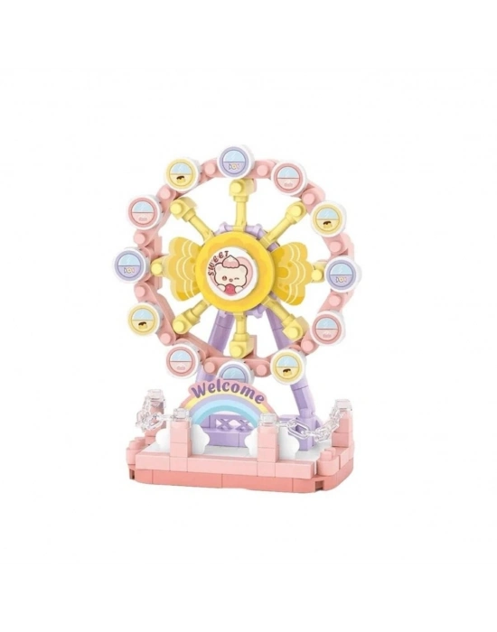 LZ-8631 DÖNME DOLAP 140 PARÇA BLOCK OYUNCAK MİNİ POŞET