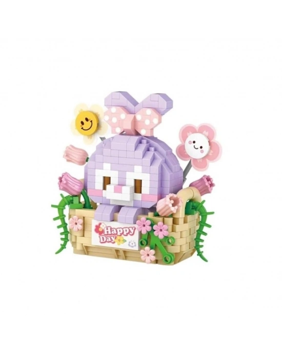 LZ-8805  MOR TAVŞAN 400 PARÇA BLOCK OYUNCAK