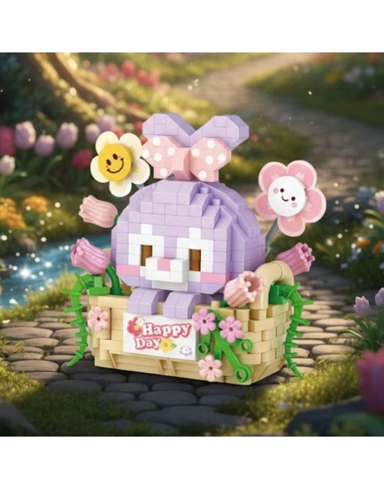 LZ-8805  MOR TAVŞAN 400 PARÇA BLOCK OYUNCAK