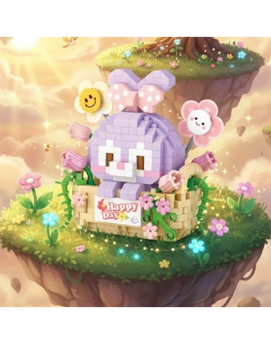 LZ-8805  MOR TAVŞAN 400 PARÇA BLOCK OYUNCAK