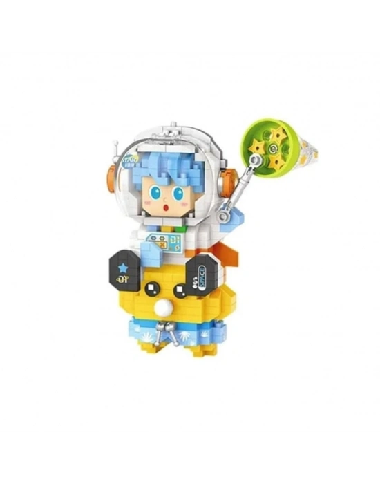 LZ-8827  ASTRONOT MAVİ 390 PARÇA BLOCK OYUNCAK