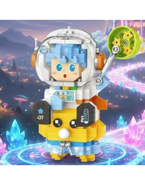 LZ-8827  ASTRONOT MAVİ 390 PARÇA BLOCK OYUNCAK