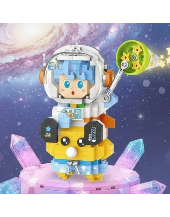 LZ-8827  ASTRONOT MAVİ 390 PARÇA BLOCK OYUNCAK