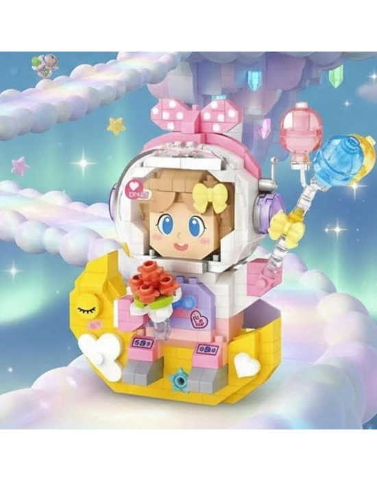 LZ-8828  KIZ ASTRONOT 410 PARÇA BLOCK OYUNCAK