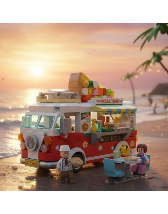 ® LZ1739 LOZ  PİZZA ARABASI BLOCK OYUNCAK 493 PARÇA