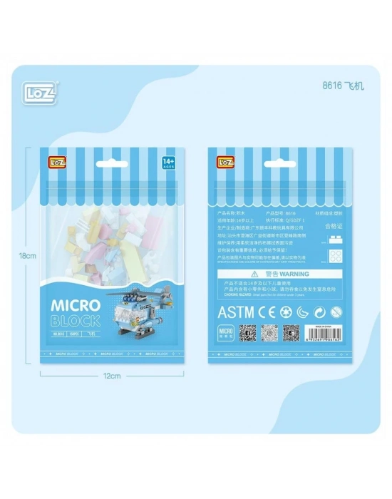 ®  LZ8616 LOZ Helikopter Blok Seti Mini Poşet -Vagon life