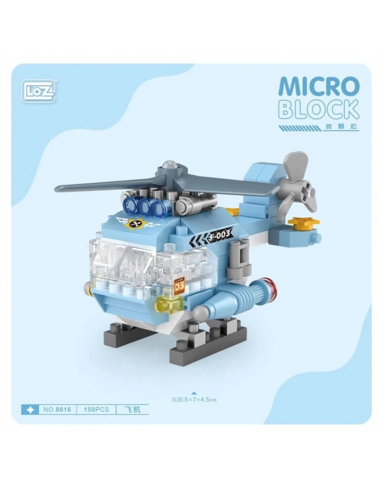 ®  LZ8616 LOZ Helikopter Blok Seti Mini Poşet -Vagon life