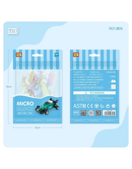 ®  LZ8623 LOZ Araba Blok Seti Mini Poşet -Vagon life