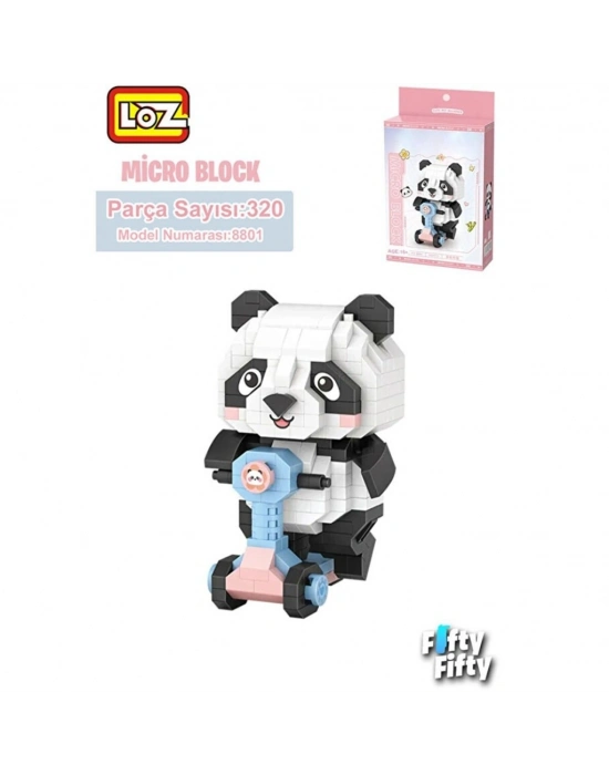 LZ8801 PANDA SCOOTER BLOCK OYUNCAK 320 PARÇA