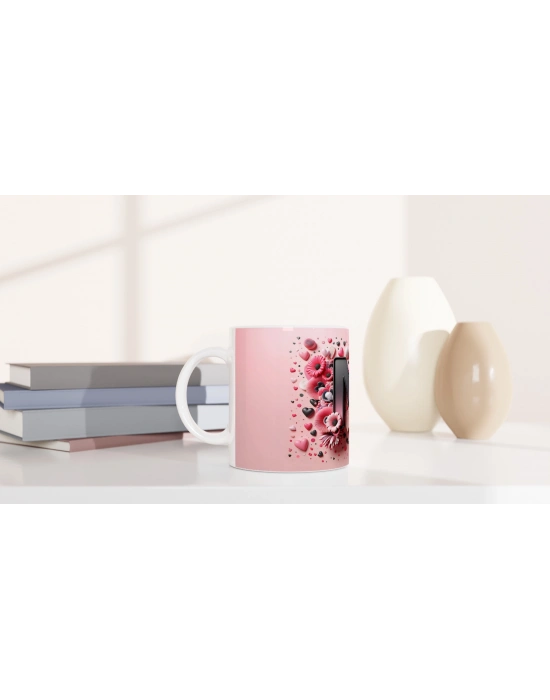 M Harfi Göz Alıcı Alfabe Kupa Bardak