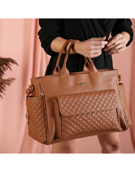 M&Y Athena Deri Anne Bebek Bakım Çantası 7110 Taba