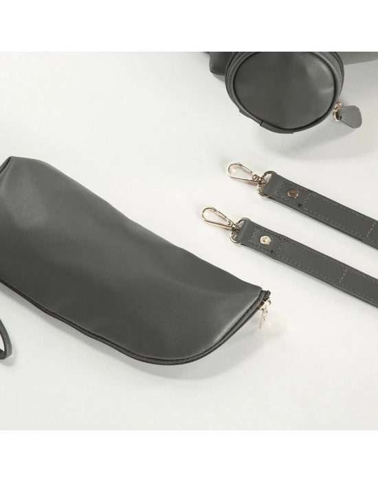 M&Y Diamond Anne Bebek Bakım Sırt Çantası 7345 Gri