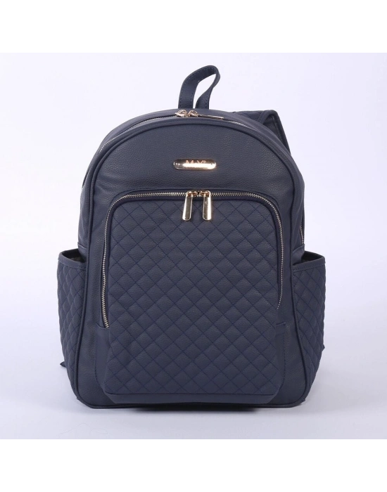 M&Y Dust Deri Anne Bebek Bakım Sırt Çantası 7130 Lacivert