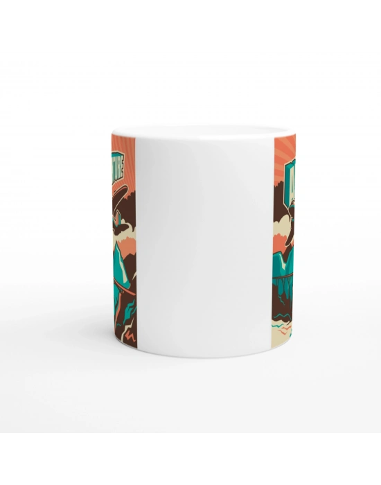 Macera Dolu Retro Uçak Kupa