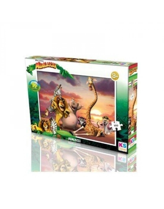 Madagascar 100 Parça Puzzle