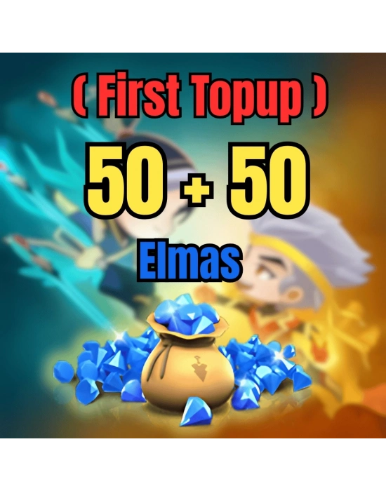 Magic Chess: Go Go 50 + 50 Elmas ( First Top up )