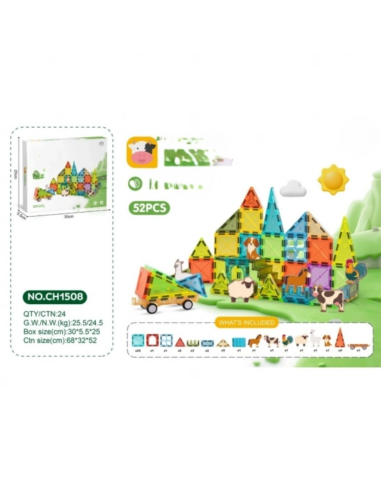 Magnetic Blok 5.5 cm 52 Parça