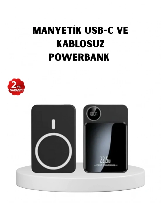 MagSafe Uyumlu Powerbank 20W PD 15W