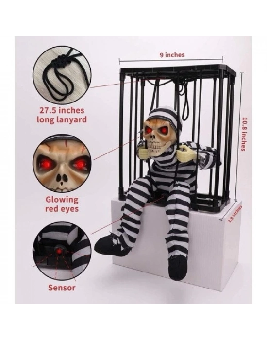 MAHKUM GÖRÜNÜMLÜ KURU KAFA İSKELET