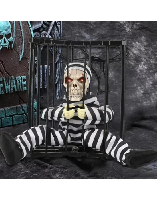 MAHKUM GÖRÜNÜMLÜ KURU KAFA İSKELET