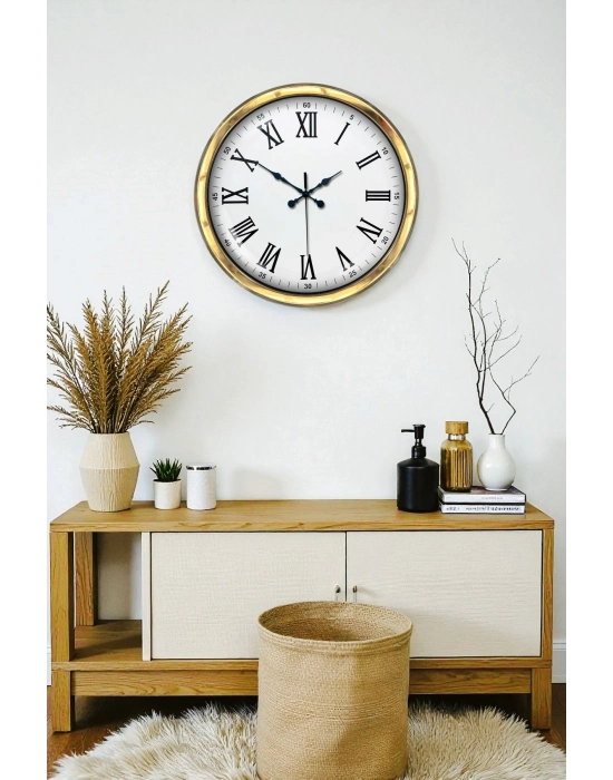 ® Majestic Gold 40 Cm Metal Duvar Saati