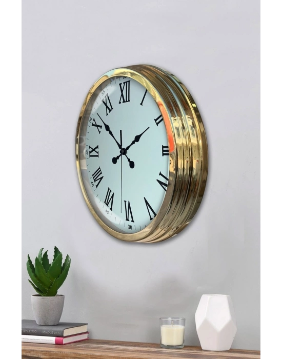 ® Majestic Gold 40 Cm Metal Duvar Saati