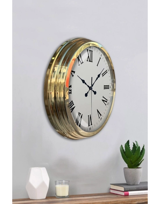 ® Majestic Gold 40 Cm Metal Duvar Saati