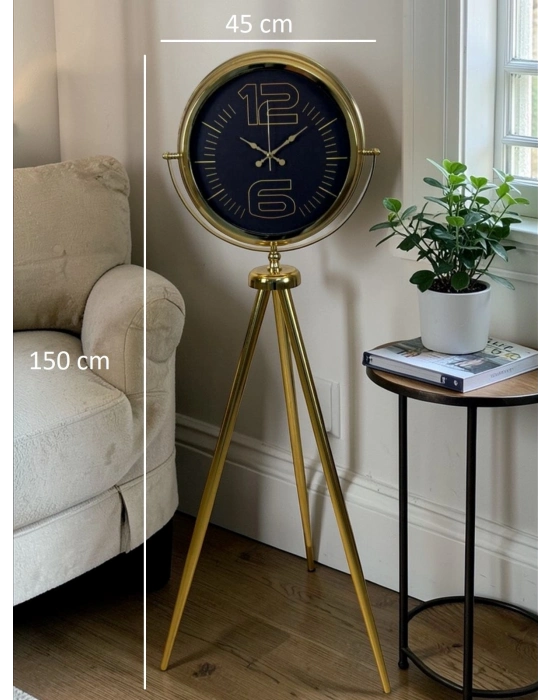 Majestic Gold Tripod Ayaklı Salon Saati