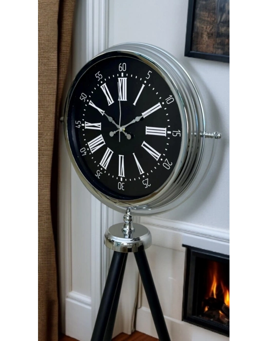 ® Majestic Krom Tripod Ayaklı Saat