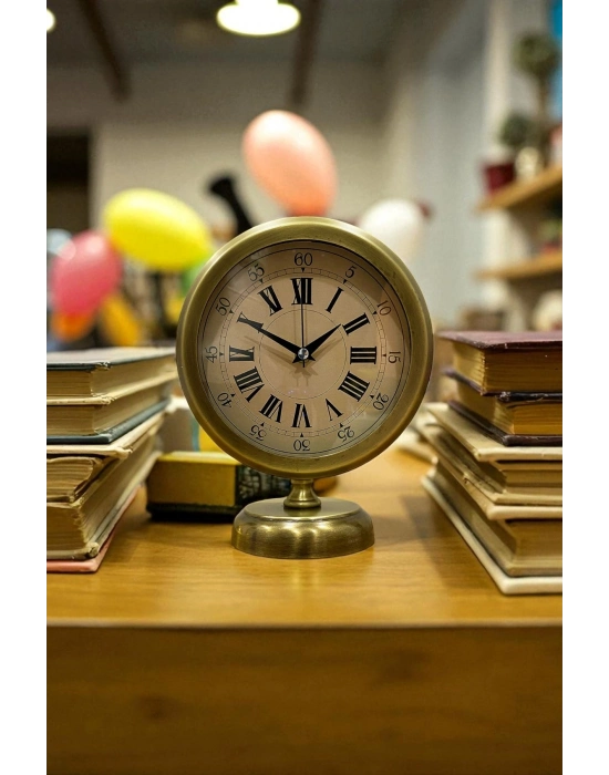 ® Majestic Time Eskitme 25 x 20 Cm Metal Masa Saati