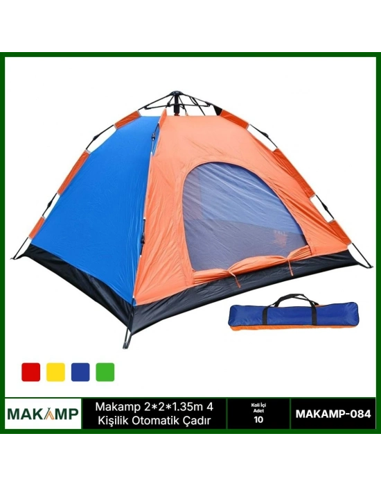 Makamp 4 Kişilik Otomatik Kurulumlu Çadır