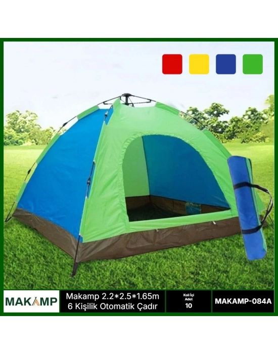 Makamp 6 Kişilik Otomatik Kurumlu Çadır
