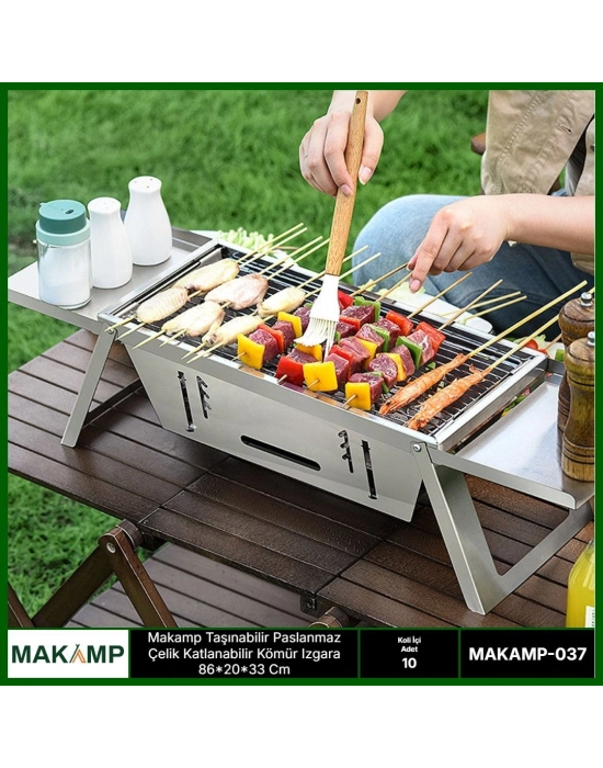 Makamp Taşınabilir Çelik Izgara 037