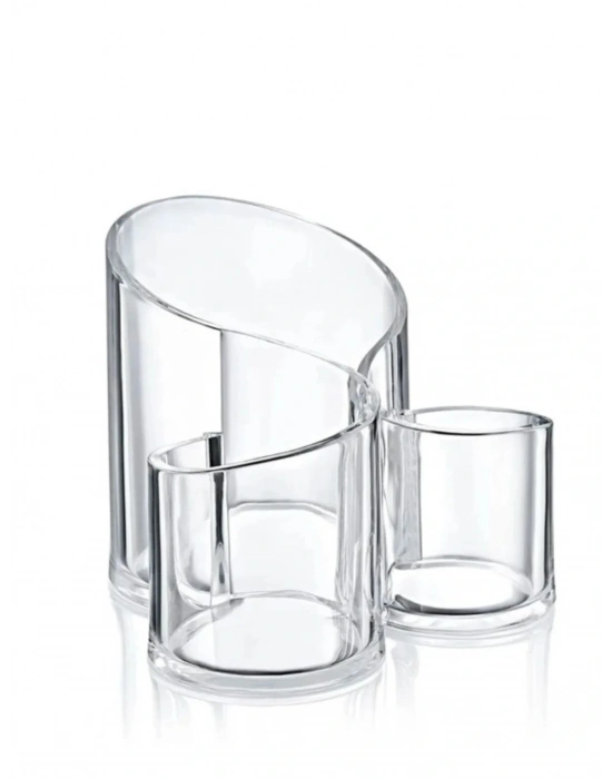 Makyaj Organizeri Şeffaf - 3 Gözlü