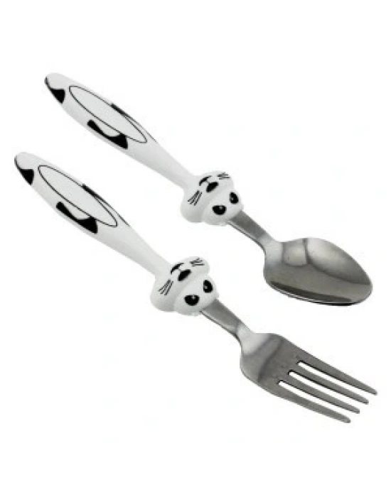 Mama Çatal Kaşık Seti - 18 Cm - Mavi