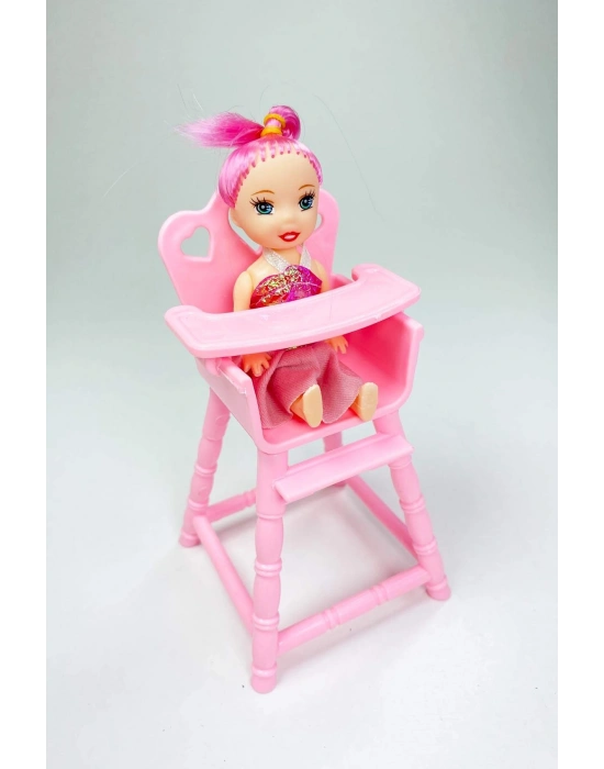 Mama Sandalyeli Parmak Bebek 16 cm