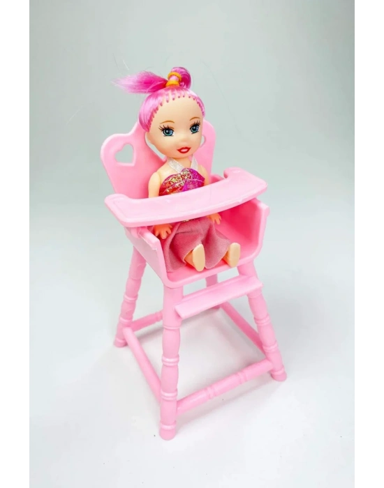 Mama Sandalyeli Parmak Bebek 16 cm