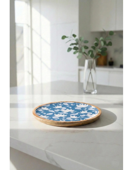 Mango Agacı Pasta Tabağı & Sunum Tabağı 20 Cm Desenli