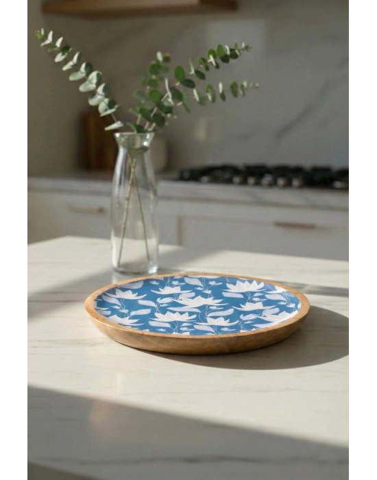 Mango Agacı Pasta Tabağı & Sunum Tabağı 20 Cm Desenli