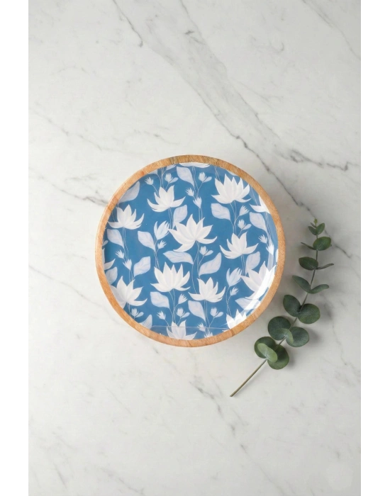 Mango Agacı Pasta Tabağı & Sunum Tabağı 20 Cm Desenli