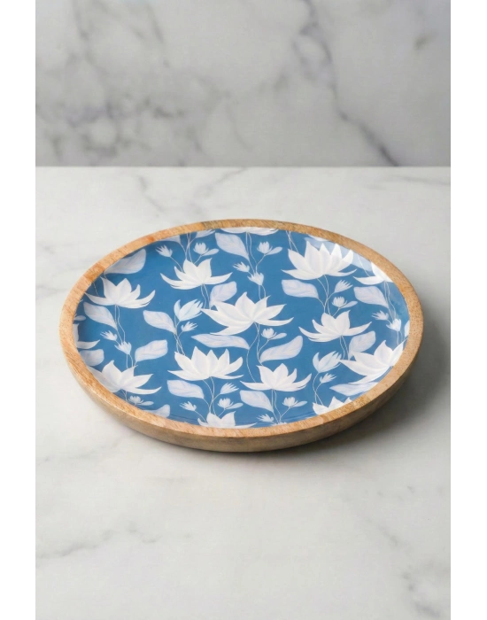 Mango Agacı Pasta Tabağı & Sunum Tabağı 20 Cm Desenli