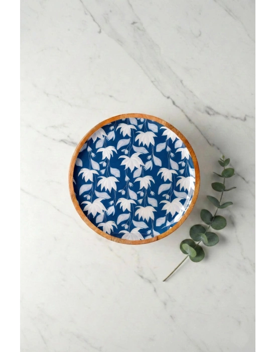 Mango Agacı Servis Tabağı & Sunum Tabağı 25 Cm Desenli